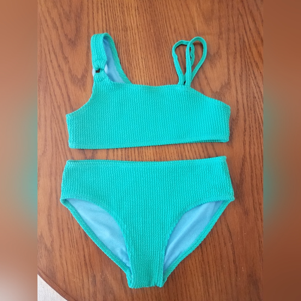 Wonder Nation Vibrant Green Bikini Set